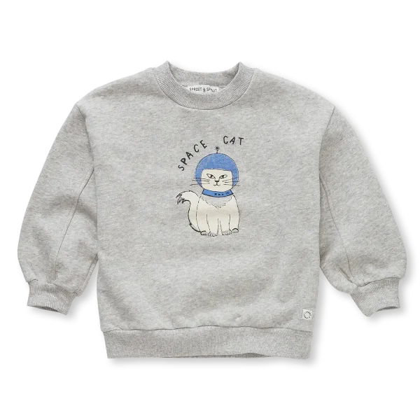 Sproet & Sprout - Sweatshirt space cat