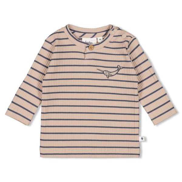 Feetje - Longsleeve rib met streep - Narwal