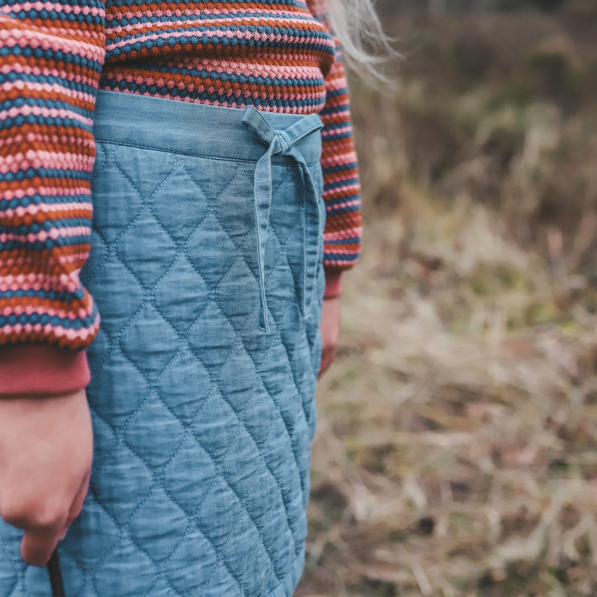 Your Wishes - Quilted Denim | Skirt - Afbeelding 4