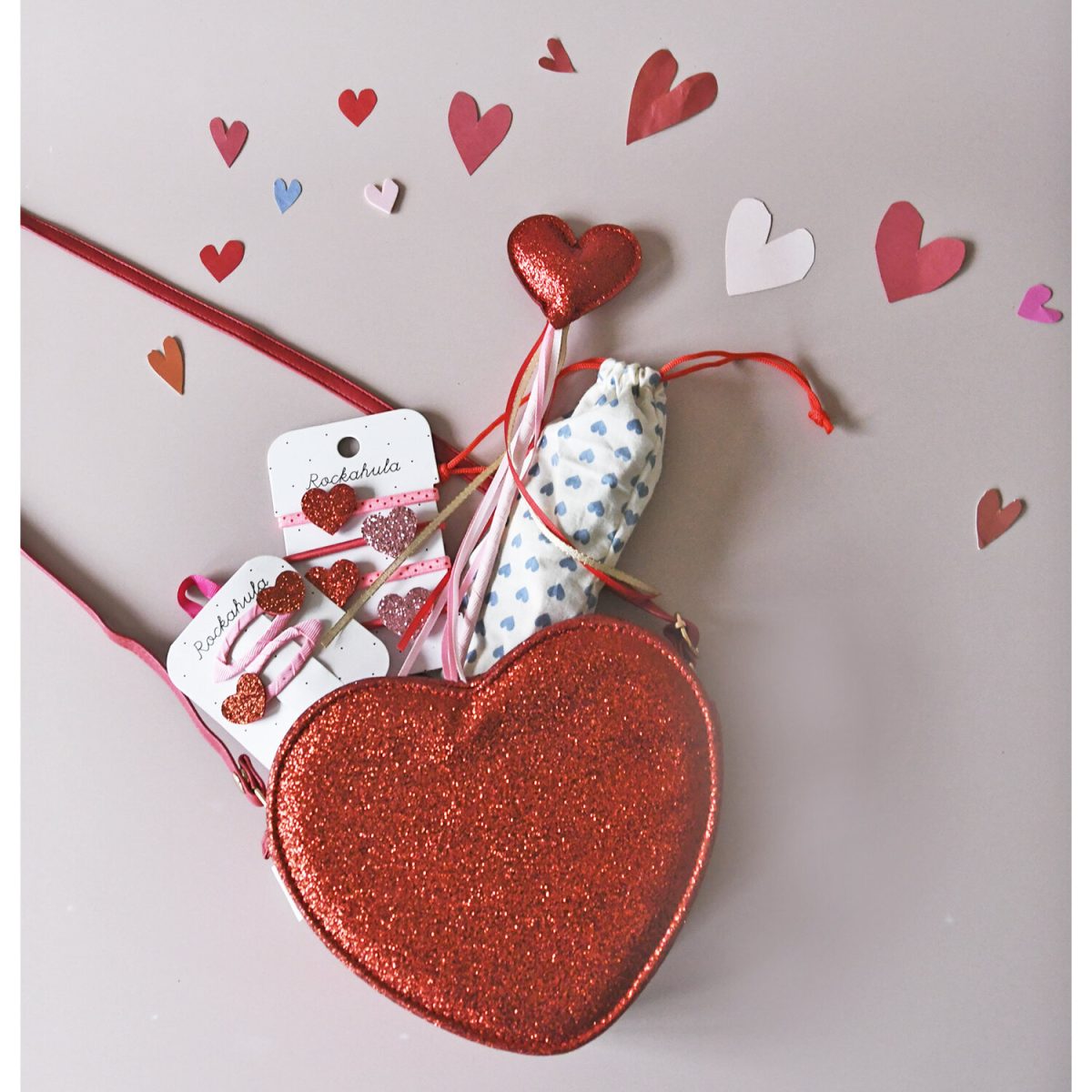 Rockahula - Love Heart Glitter Clips - Afbeelding 3