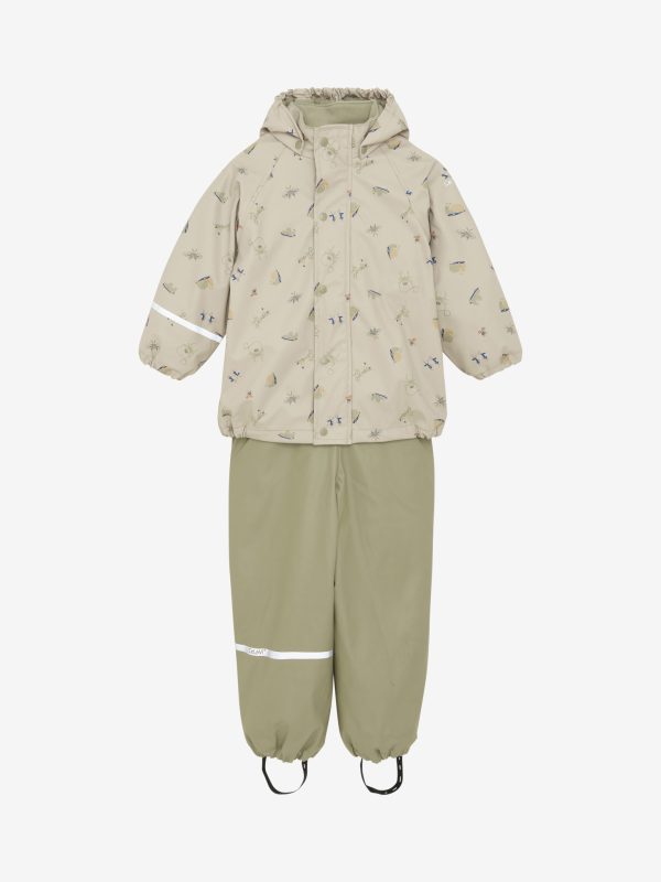 CeLaVi - Rainwear Set - AOP, w. fleece