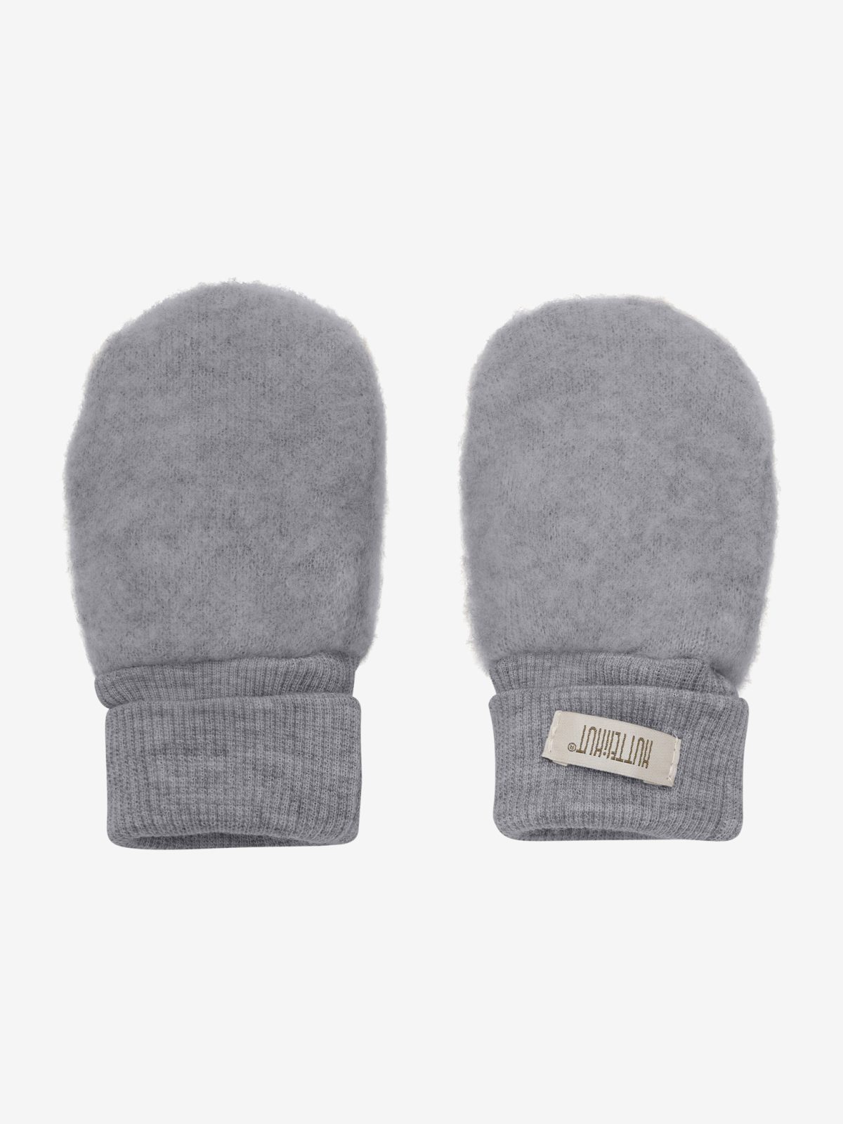 HUTTEliHUT - Mittens Wool Fleece 2-layer grey