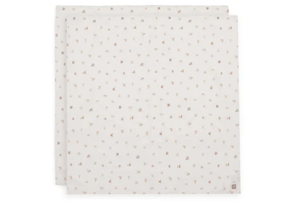 Jollein - Hydrofiele Doek Large 115x115cm - Animal Friends - 2 Stuks